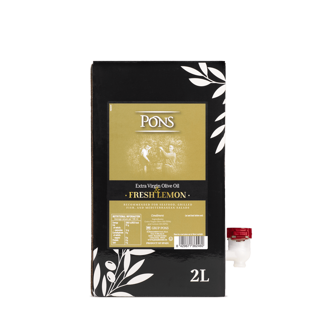 Extra Virgin Olive Oil and Lemon 2L Bag in Box – PONS
