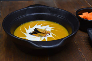 CREMA DE ZANAHORIA CON MEJILLONES Y ACEITE DE AZAFRÁN PONS - pons1945.com