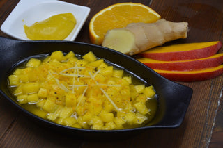 ADEREZO DE MANGO, NARANJA Y JENGIBRE