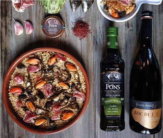 ARROZ “SOCARRAT” DE MEJILLONES, ALCACHOFAS Y JABUGO