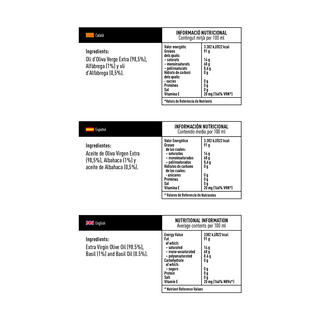 PONS Aceitera de Madera 6 Aceites Infusionados 250 Ml