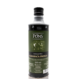 PONS Aceite de Oliva con Albahaca Fresca 500 Ml