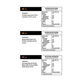 PONS Infused Olive Oil with White Truffle 250 MI.