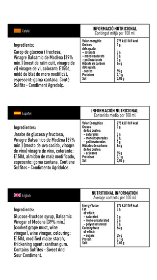 PONS Crema de Vinagre Balsámico  500 Ml