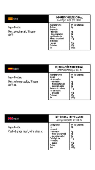 PONS Vinagre Balsámico Nonno Reserva IGP 250 Ml