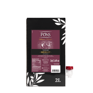 PONS Vinagre Merlot 2L BIB - 68 oz - pons1945.com